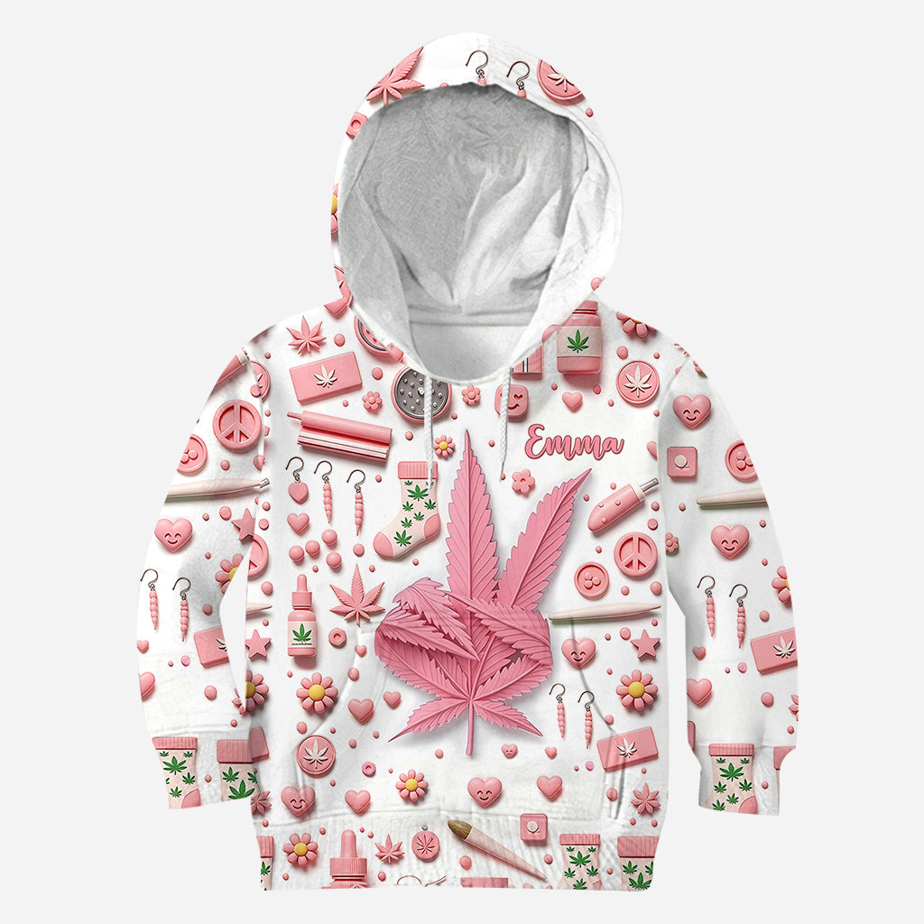 Il est 4h20 quelque part - T-shirt personnalisé « Weed All Over »