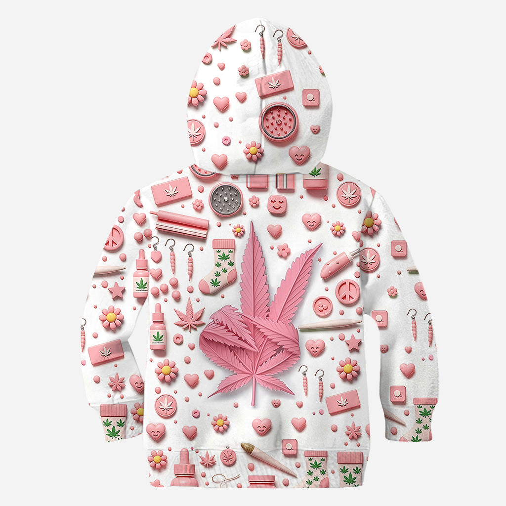 Il est 4h20 quelque part - T-shirt personnalisé « Weed All Over »