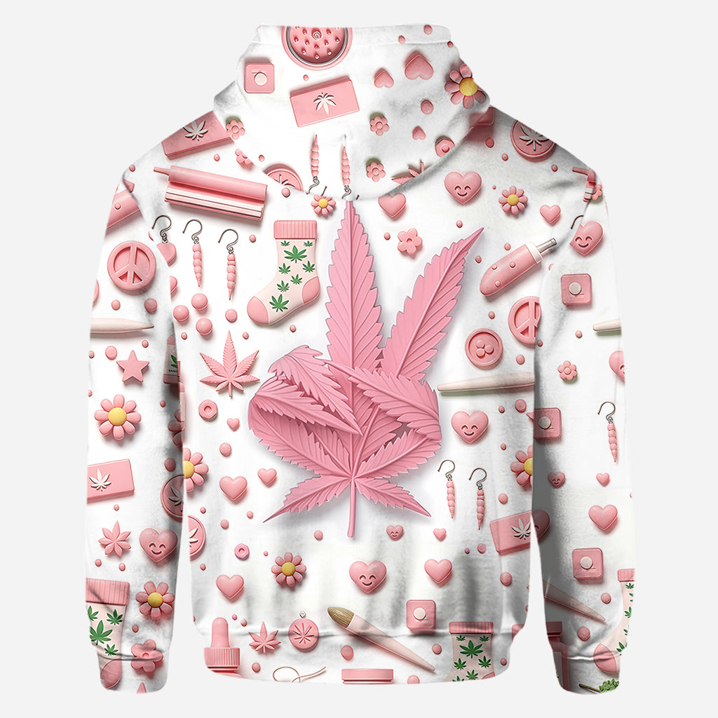 Il est 4h20 quelque part - T-shirt personnalisé « Weed All Over »