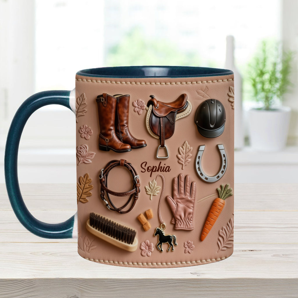 Mug personnalisé « Amoureux des chevaux »