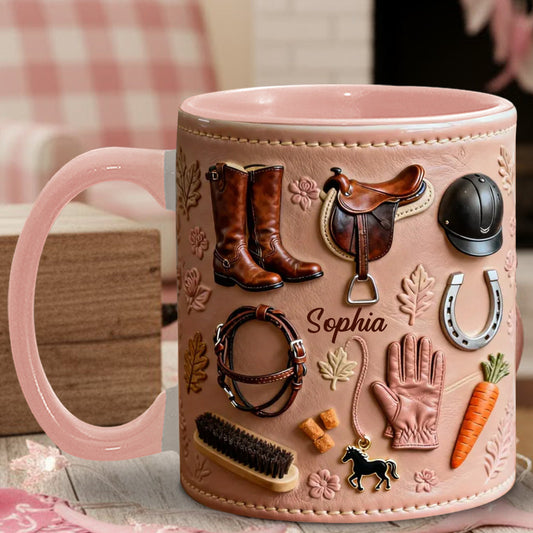 Love Horses - Personalized Horse Accent Mug