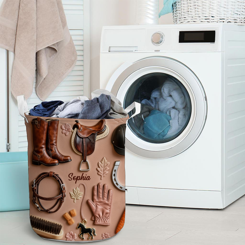 J'adore les chevaux - Panier de rangement personnalisé pour chevaux