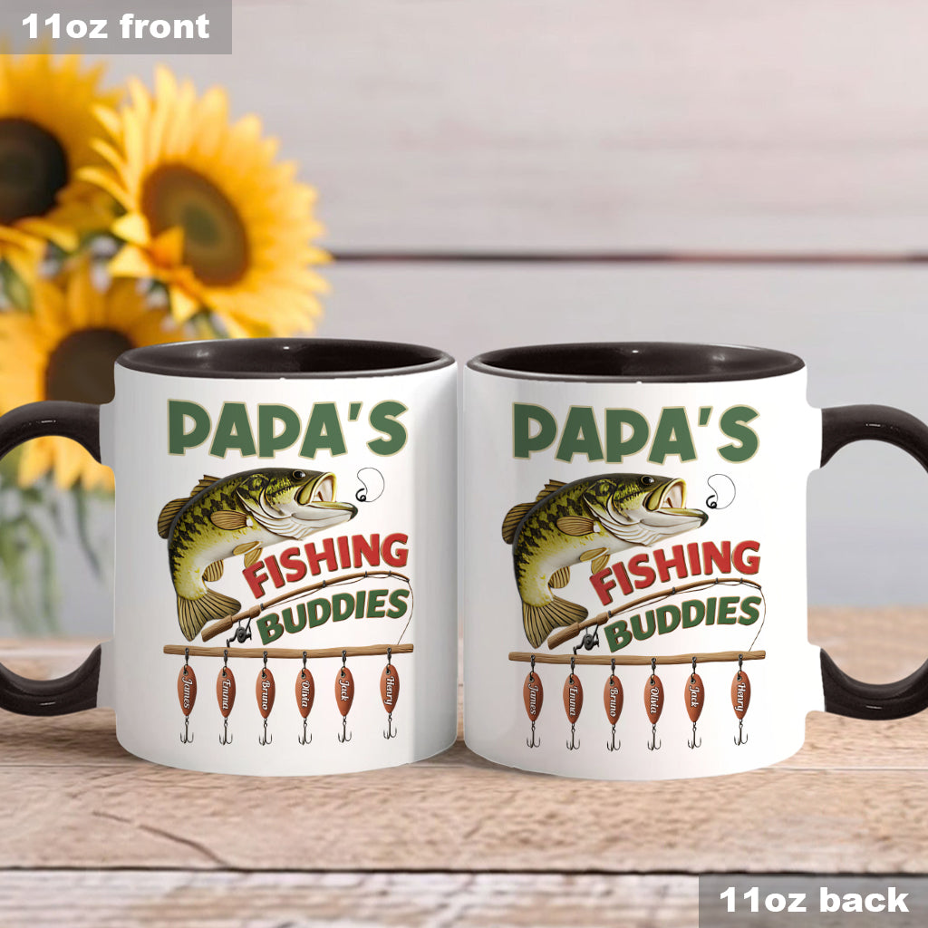 Papa Pêcheurs - Mug personnalisé sur le thème de la pêche