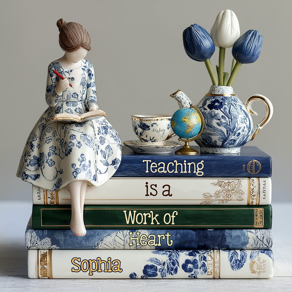 Enseigner, c'est un travail de cœur - Plaque acrylique personnalisée pour enseignants
