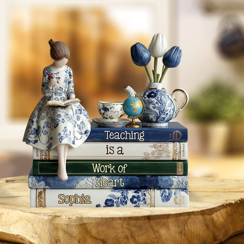 Enseigner, c'est un travail de cœur - Plaque acrylique personnalisée pour enseignants