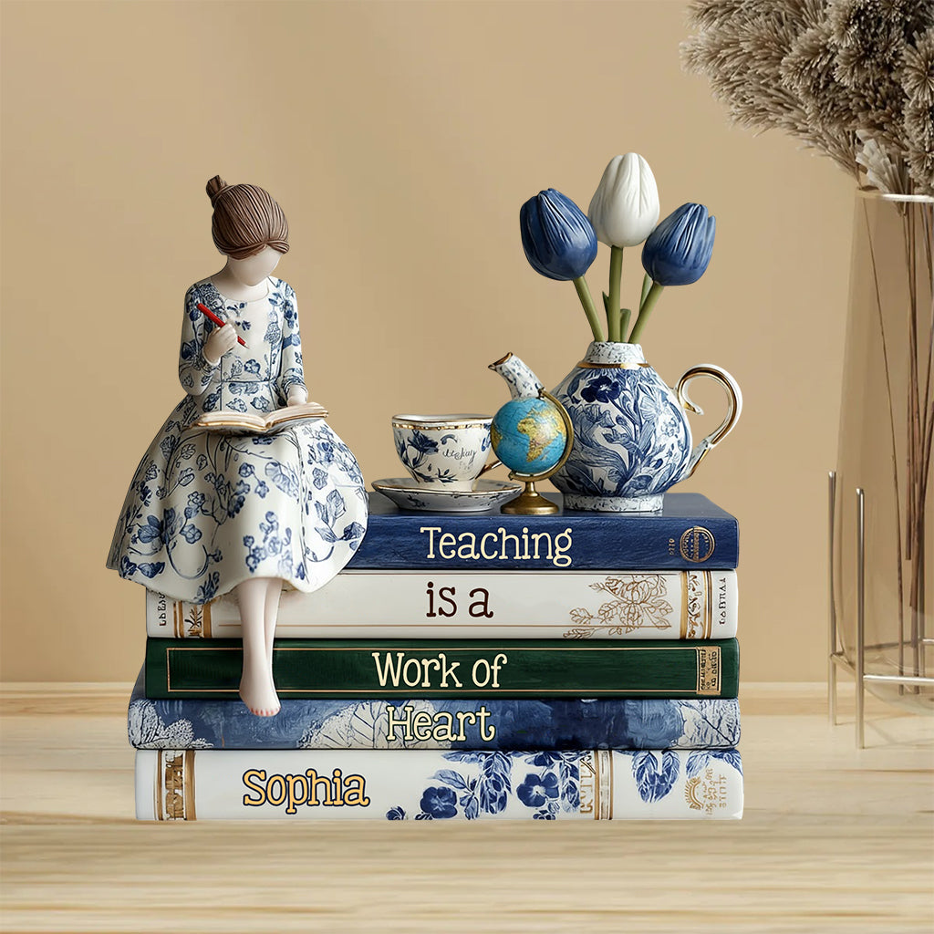 Enseigner, c'est un travail de cœur - Plaque acrylique personnalisée pour enseignants