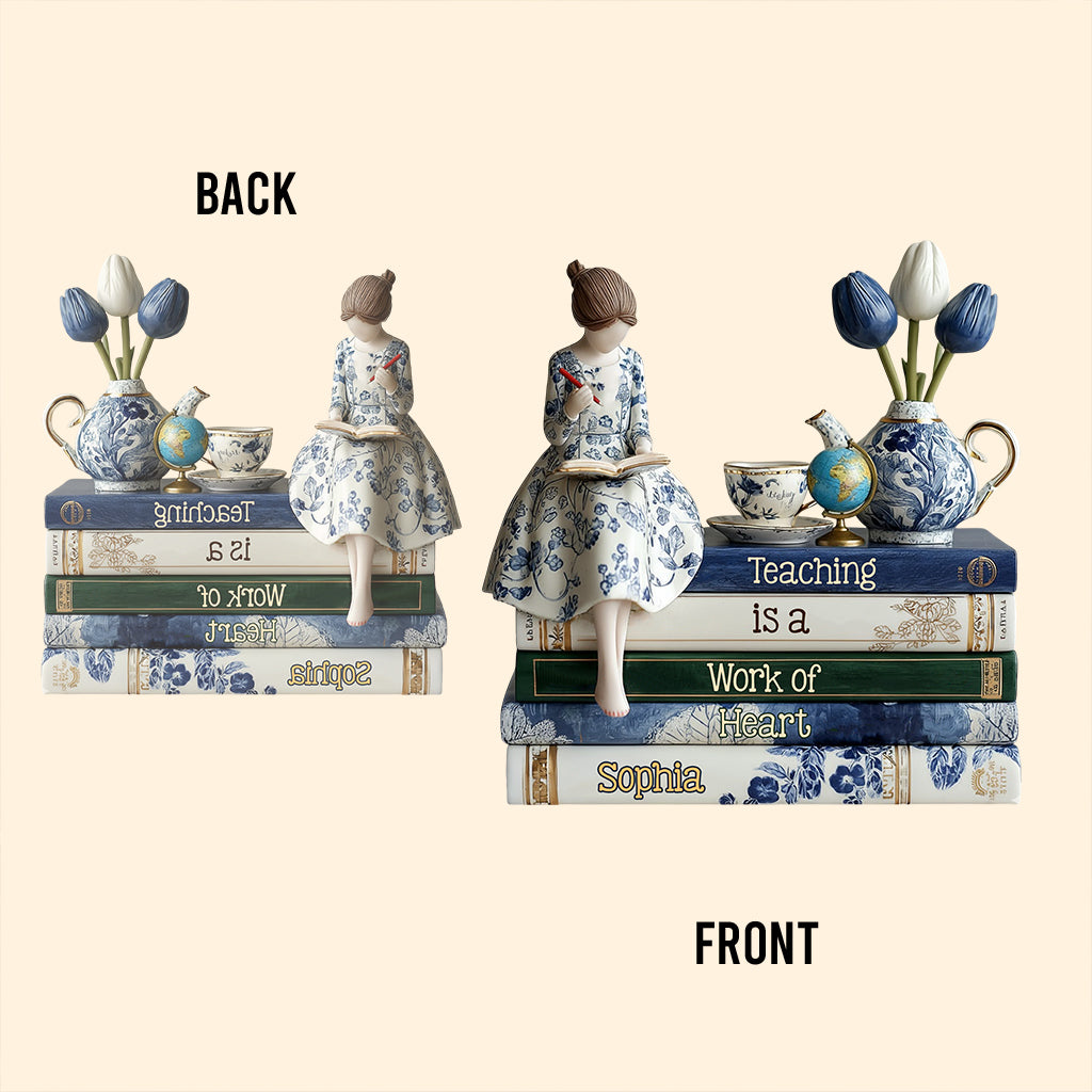 Enseigner, c'est un travail de cœur - Plaque acrylique personnalisée pour enseignants