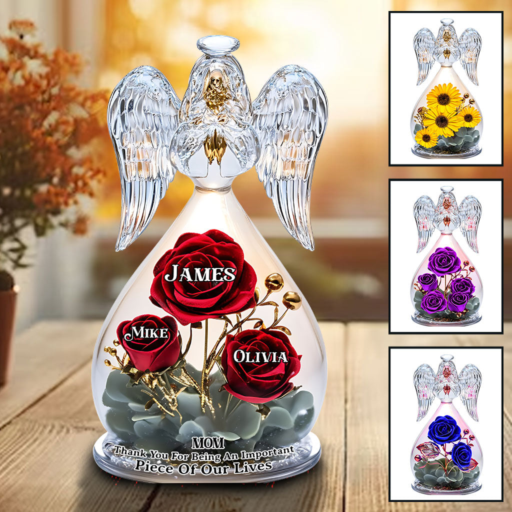 Thank You Mom For Being An Important Piece Of My Life - Personalized Mother Custom Shaped Acrylic Plaque