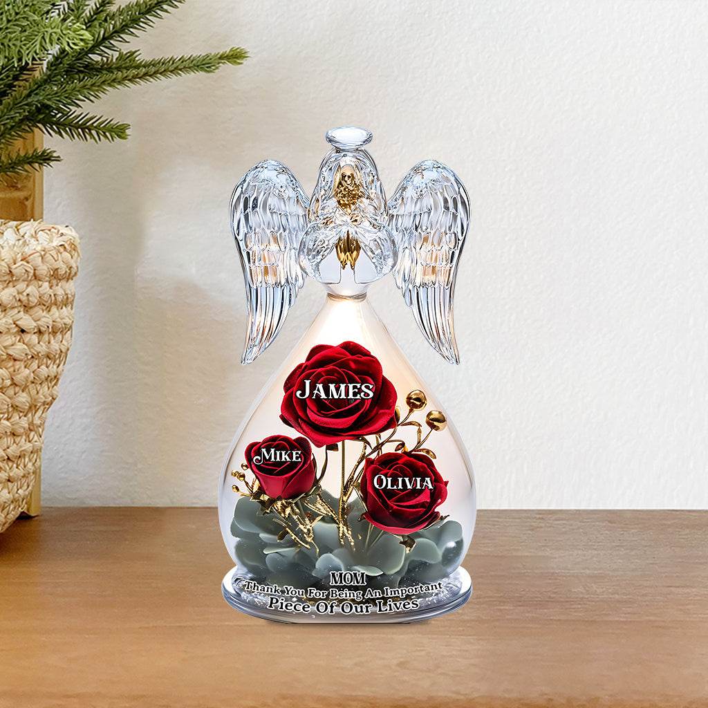 Thank You Mom For Being An Important Piece Of My Life - Personalized Mother Custom Shaped Acrylic Plaque