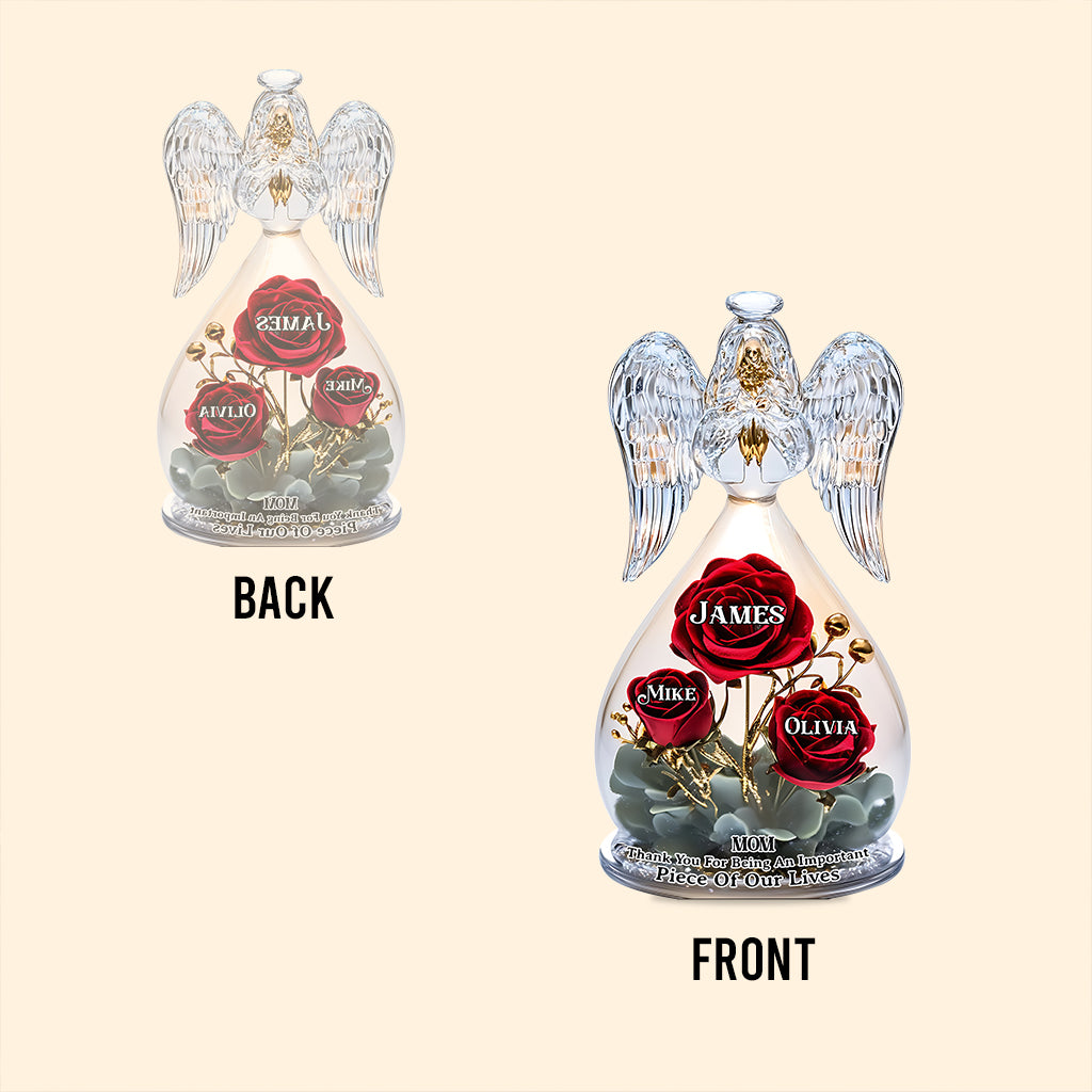 Thank You Mom For Being An Important Piece Of My Life - Personalized Mother Custom Shaped Acrylic Plaque