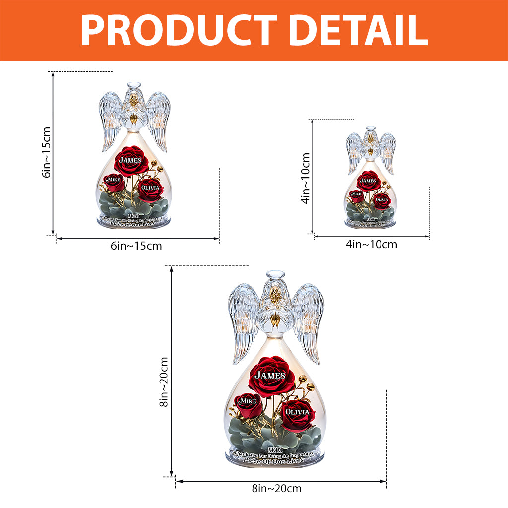 Thank You Mom For Being An Important Piece Of My Life - Personalized Mother Custom Shaped Acrylic Plaque