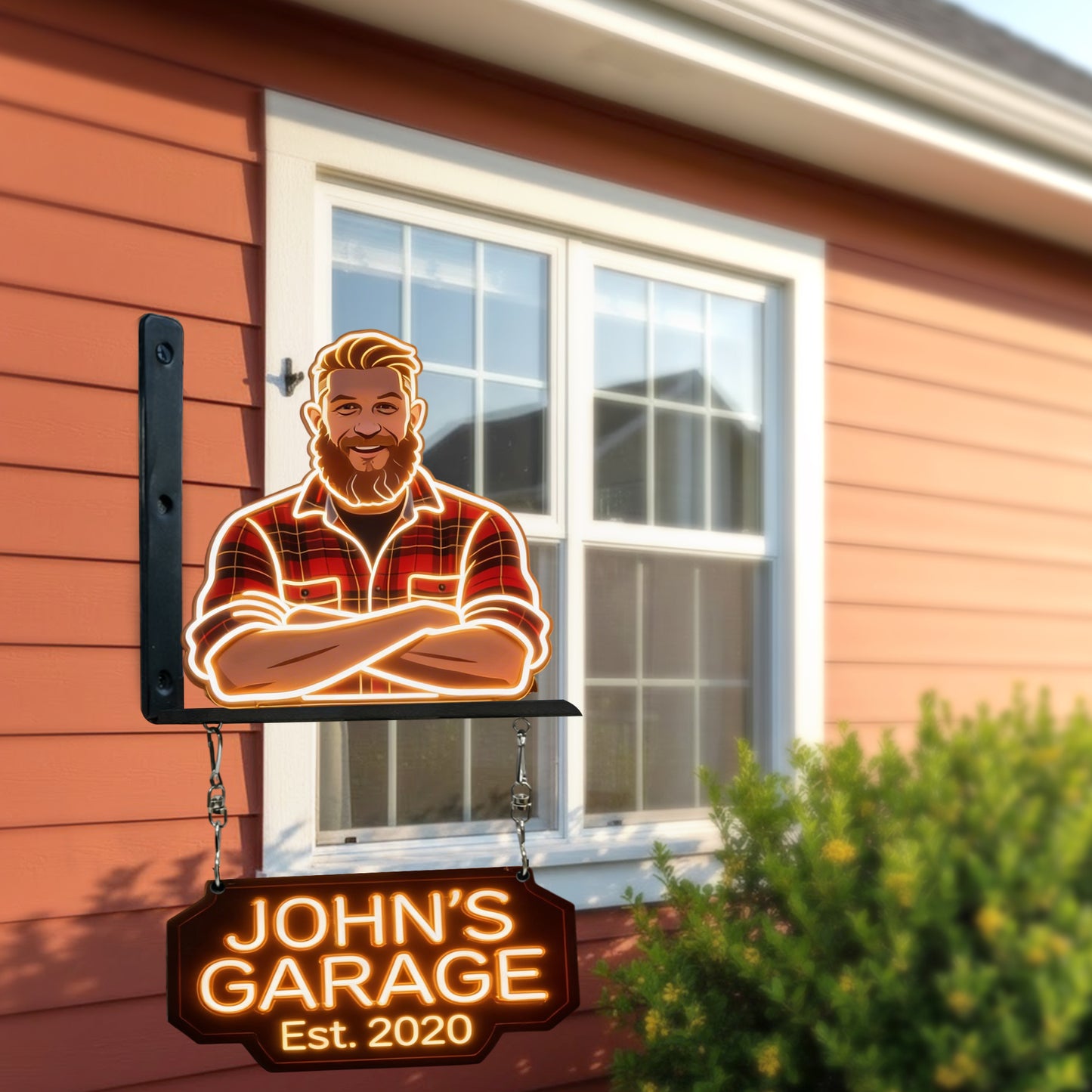 Custom Any Photo, Best Gift For Mom & Grandma - Personalized Father Wooden Wall Mount Sign