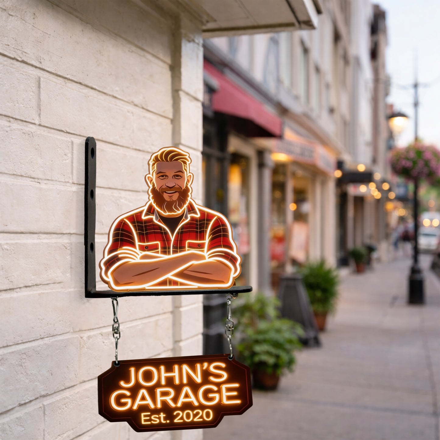 Custom Any Photo, Best Gift For Mom & Grandma - Personalized Father Wooden Wall Mount Sign
