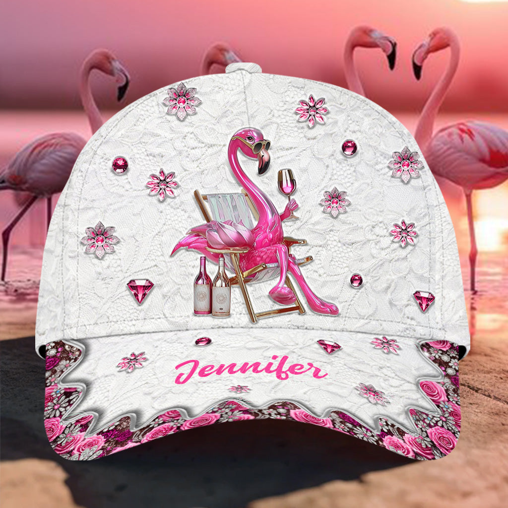 Be a Flamingo In a Flock of Pigeons - Personalized Flamingo Classic Cap