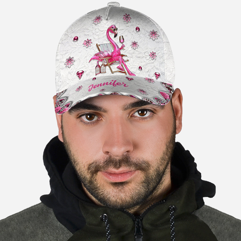 Be a Flamingo In a Flock of Pigeons - Personalized Flamingo Classic Cap
