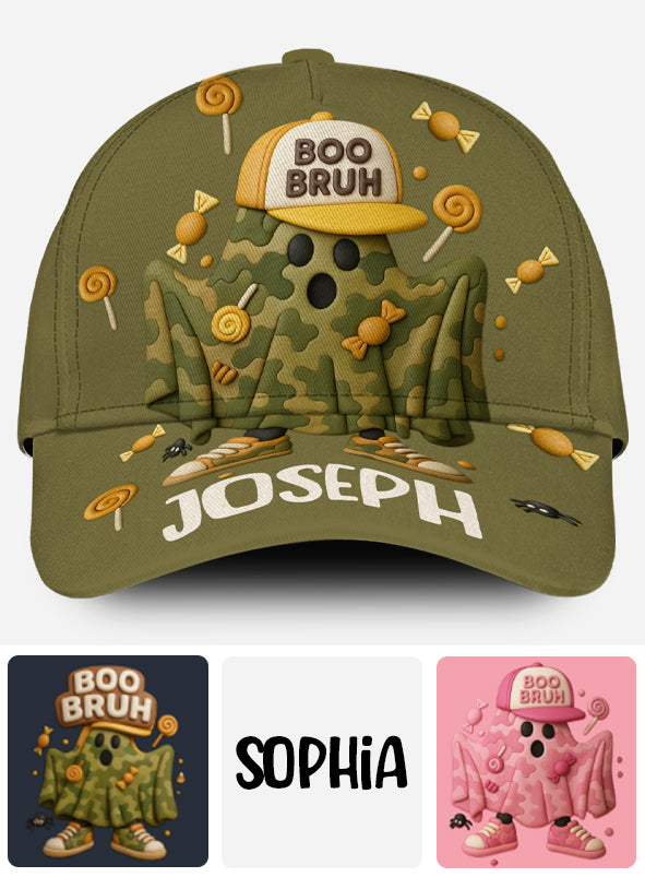 Casquette classique personnalisée pour enfant Boo Bruh