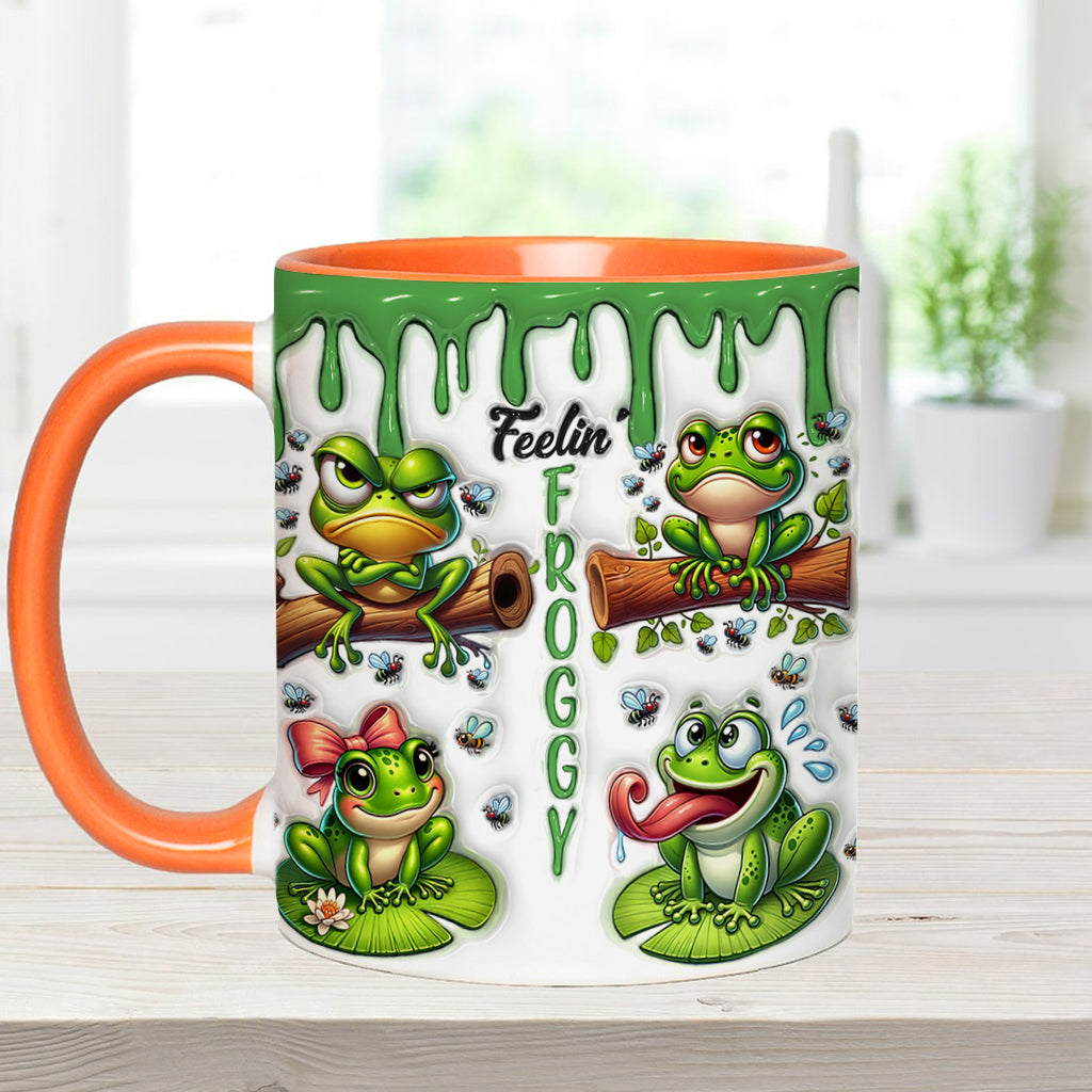 Fellin' Froggy - Personalized Frog Accent Mug