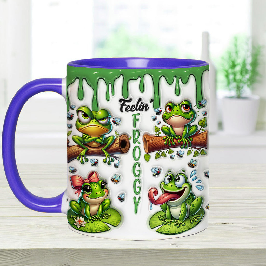 Fellin' Froggy - Personalized Frog Accent Mug