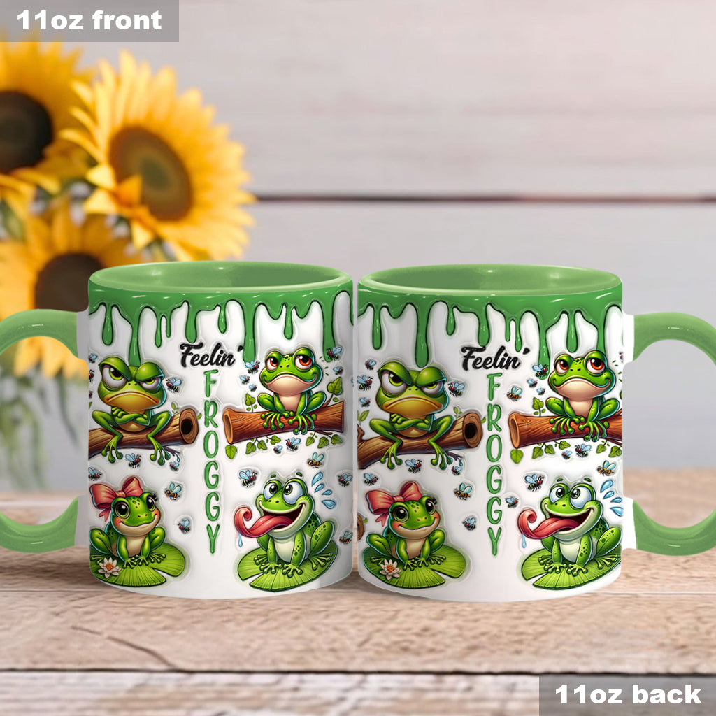 Fellin' Froggy - Personalized Frog Accent Mug