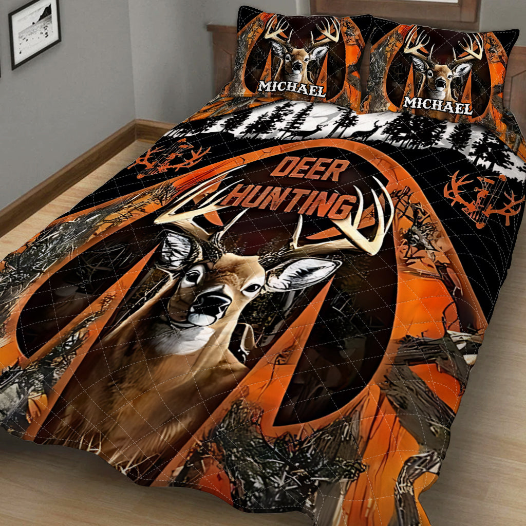 J'adore la chasse - Ensemble de courtepointe de chasse personnalisé