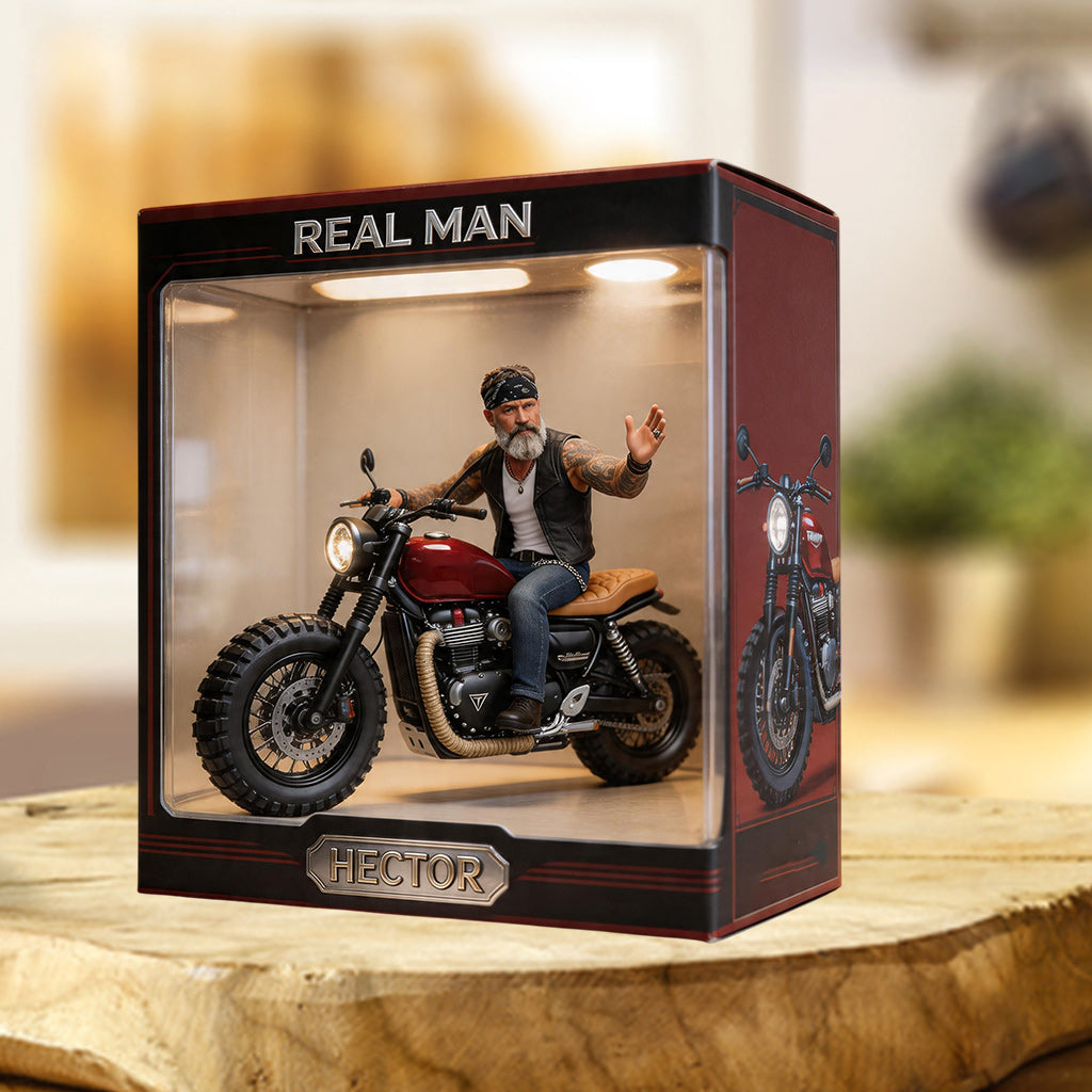 Photo Personnalisée, Véhicule Personnalisé - Plaque Acrylique Biker Sur Mesure