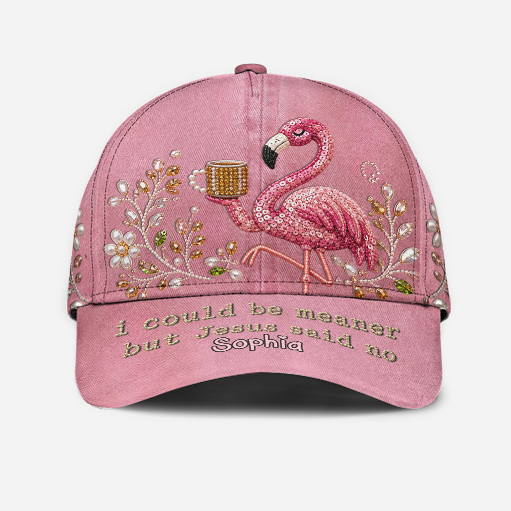 Funny Sarcastic Gift For Christians - Personalized Flamingo Classic Cap