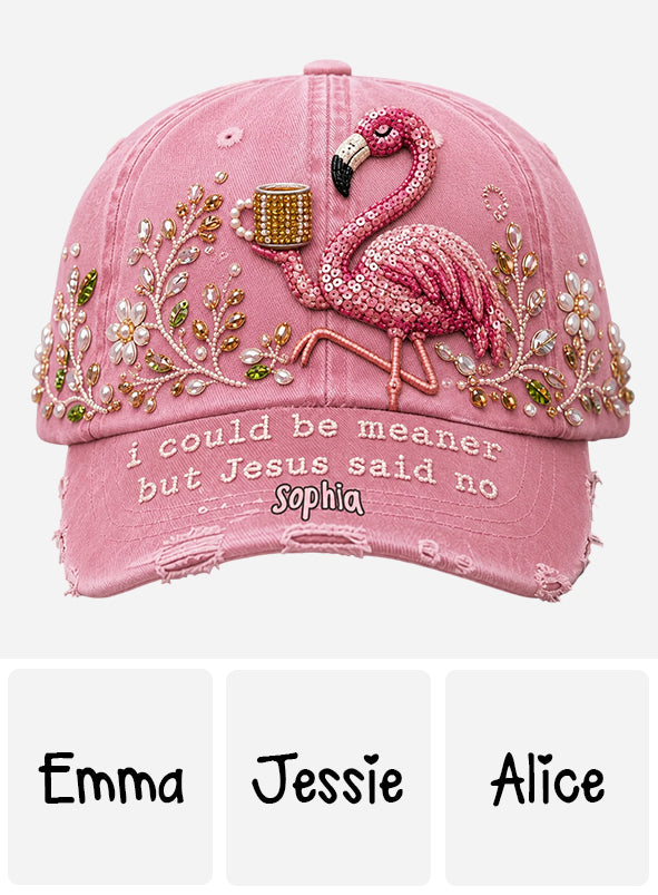 Funny Sarcastic Gift For Christians - Personalized Flamingo Classic Cap