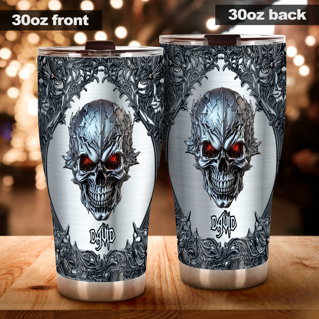 Cool Skull - Personalized Skull Tumbler
