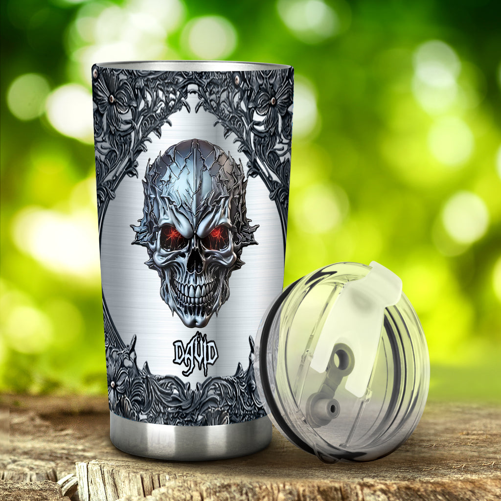 Cool Skull - Personalized Skull Tumbler