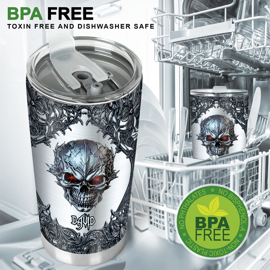 Cool Skull - Personalized Skull Tumbler