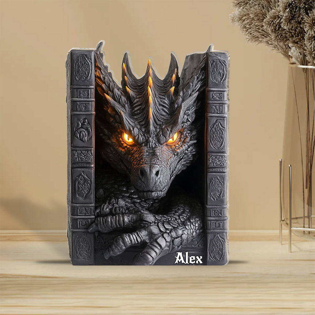Violent Little Thing - Plaque acrylique personnalisée en forme de dragon