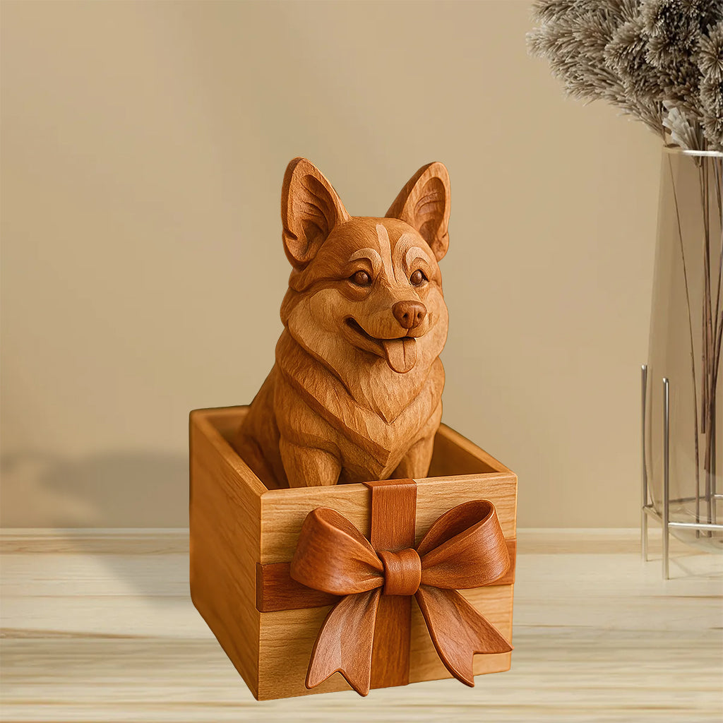 J'aime mon chien - Plaque acrylique personnalisée en forme de chien