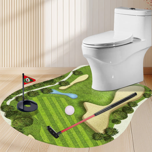 Jeu de golf aux toilettes - Entraînement