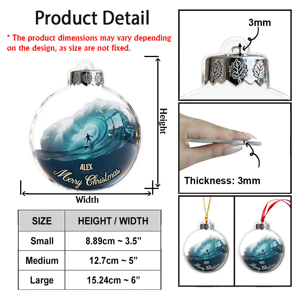 Vie de surfeur - Ornement de surf personnalisé