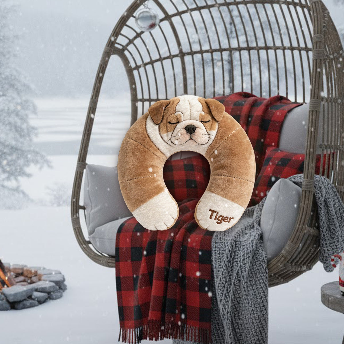 Dog Mom, Dog Dad Gift - Personalized Dog Premium Faux Fur Pillow