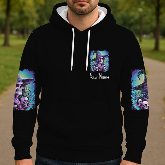 She Trained A Witch - Personalized Witch All Over Shirt