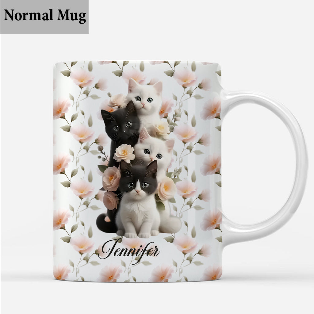 Cute Kittens - Personalized Cat Mug