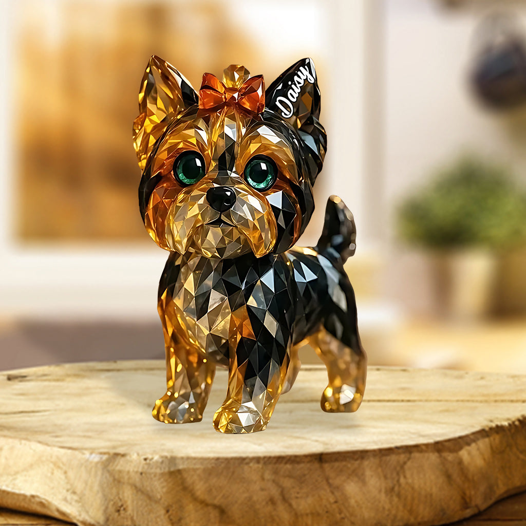 I Love My Dog - Personalized Dog Custom Shaped Acrylic Plaque