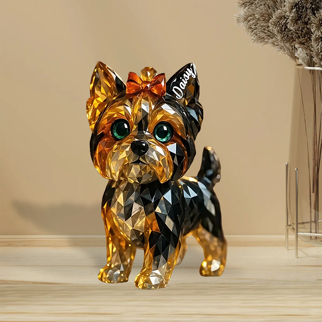 I Love My Dog - Personalized Dog Custom Shaped Acrylic Plaque