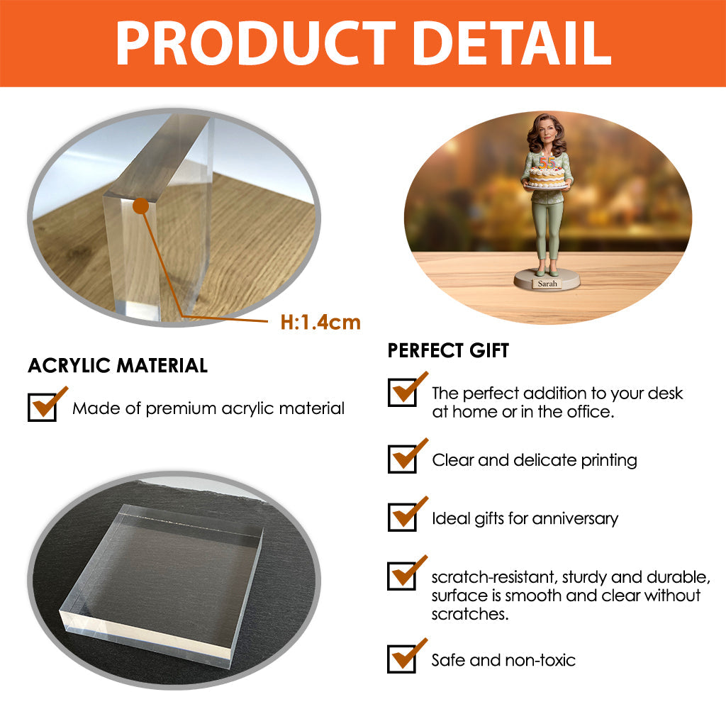 Custom Any Photo - Personalized Birthday Custom Shaped Acrylic Plaque