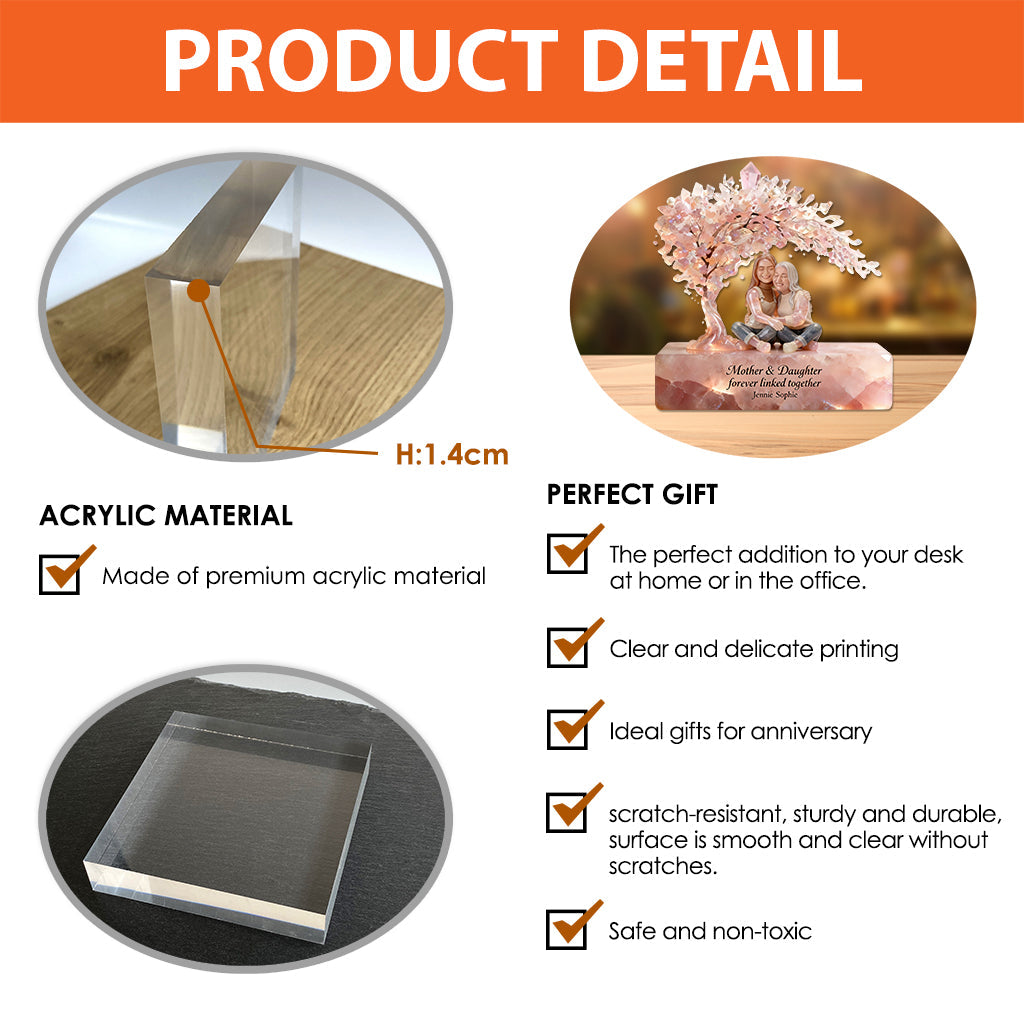 Plaque acrylique personnalisée à partir de n'importe quelle photo - Plaque acrylique personnalisée pour maman