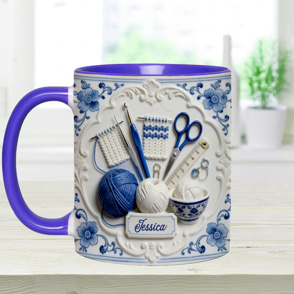 Love Crocheting - Personalized Crocheting Accent Mug