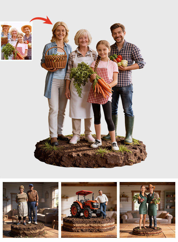 Farmer Gift - Personalized Farmer Custom Shaped Acrylic Plaque