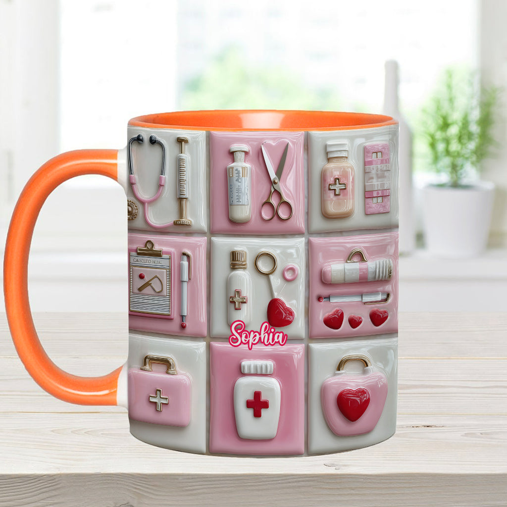 J'adore la vie d'infirmière - Mug personnalisé « J'aime la vie d'infirmière »
