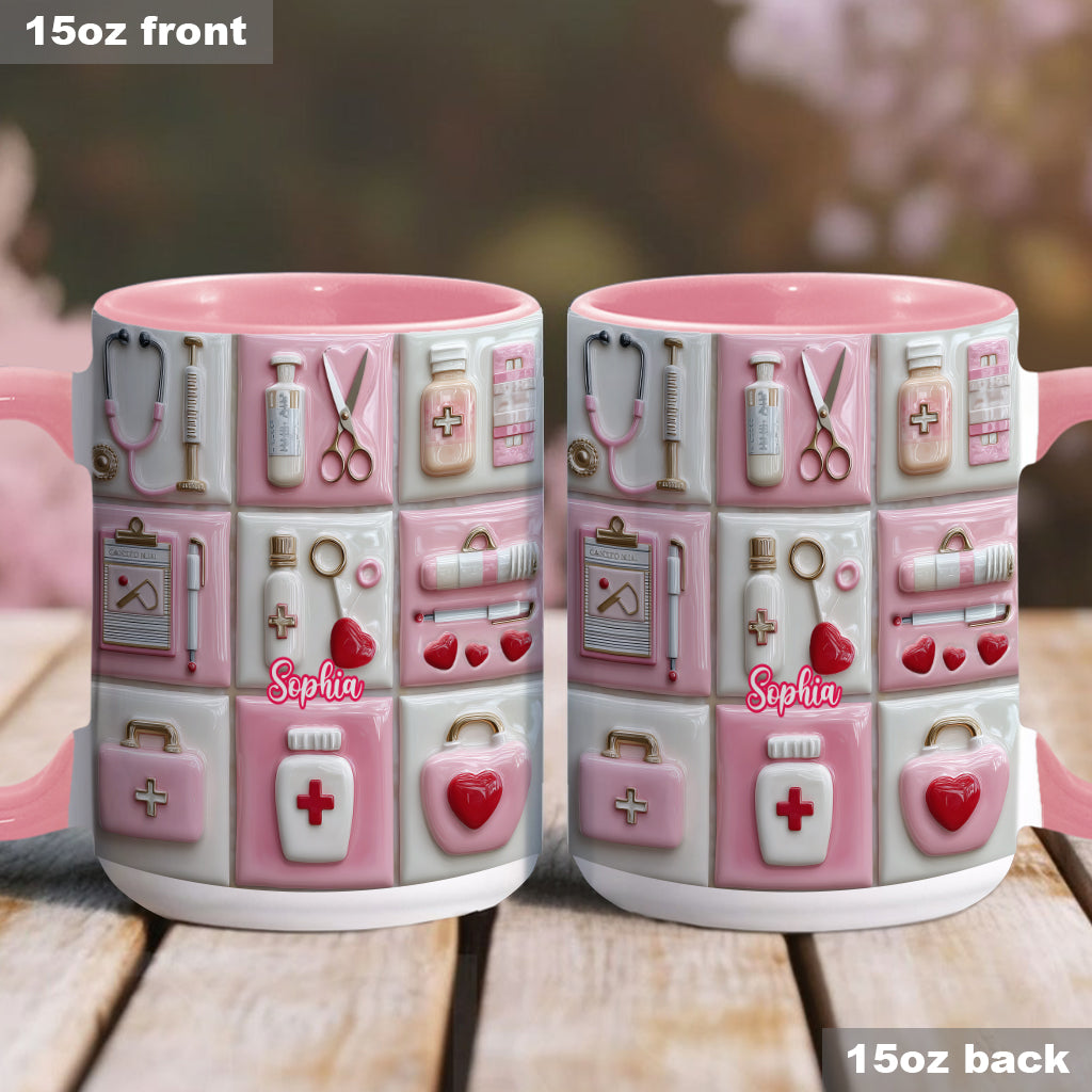 J'adore la vie d'infirmière - Mug personnalisé « J'aime la vie d'infirmière »