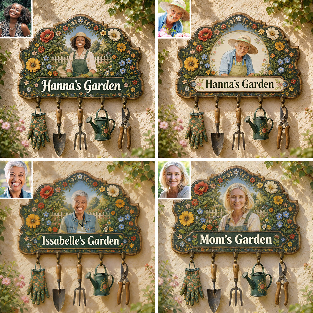 Amour du jardinage, cadeau pour les amoureux du jardinage - Étagère suspendue personnalisée