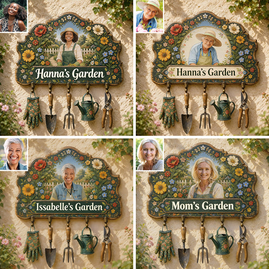 Amour du jardinage, cadeau pour les amoureux du jardinage - Étagère suspendue personnalisée