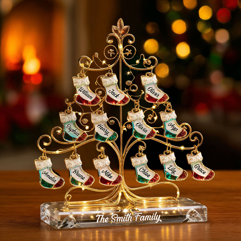 Happy Family - Personalized Family Custom Shaped Acrylic Plaque