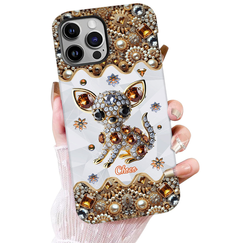 Love Chihuahuas - Personalized Dog Full Print Phone Case