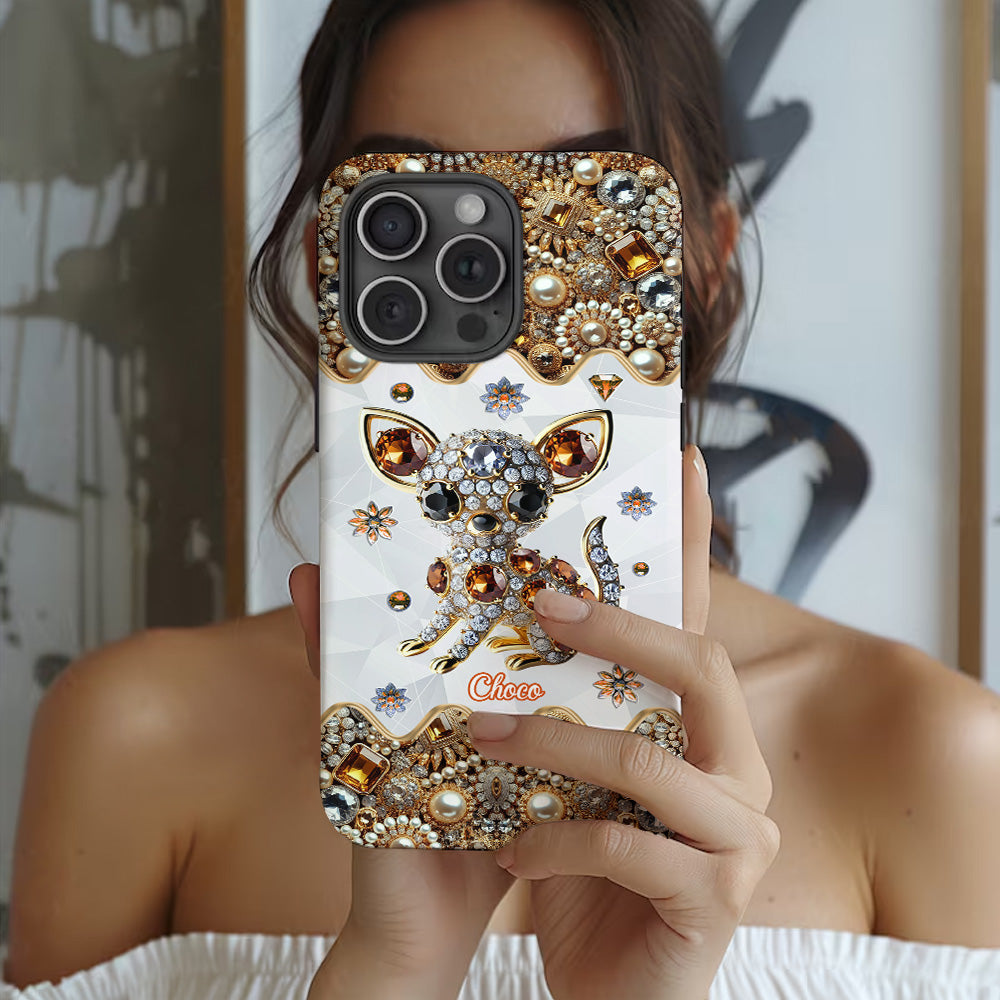 Love Chihuahuas - Personalized Dog Full Print Phone Case